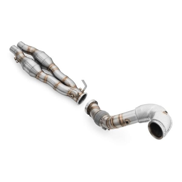 AUDI TTRS 2.5 TFSI downpipe with heat shield and catalytic converters - Afbeelding 2